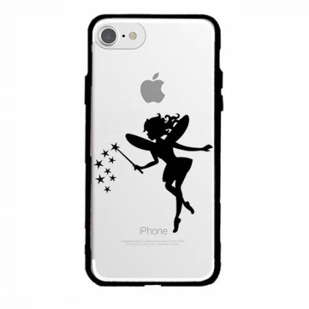 Coque transparente magnetique Apple Iphone 6 / 6s magique fee noir
