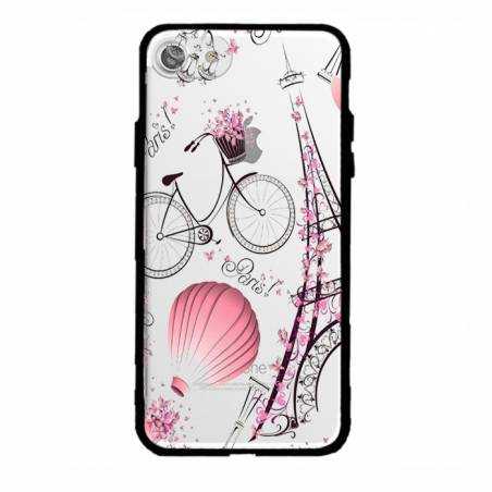 Coque transparente magnetique Apple Iphone 6 / 6s Paris mongolfiere