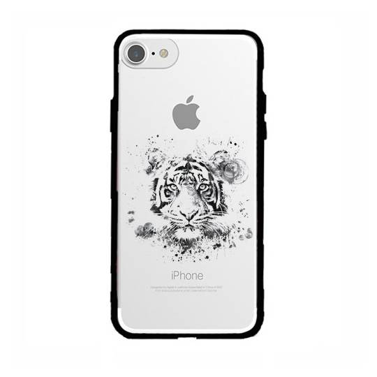 Coque transparente magnetique Apple Iphone 6 / 6s tigre