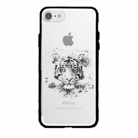 Coque transparente magnetique Apple Iphone 6 / 6s tigre