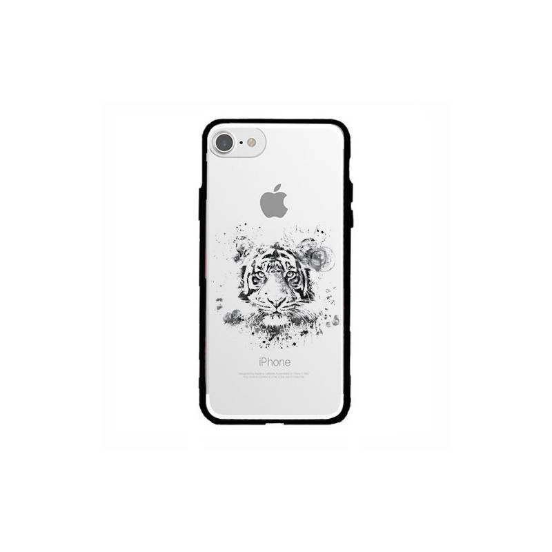 Coque transparente magnetique Apple Iphone 6 / 6s tigre
