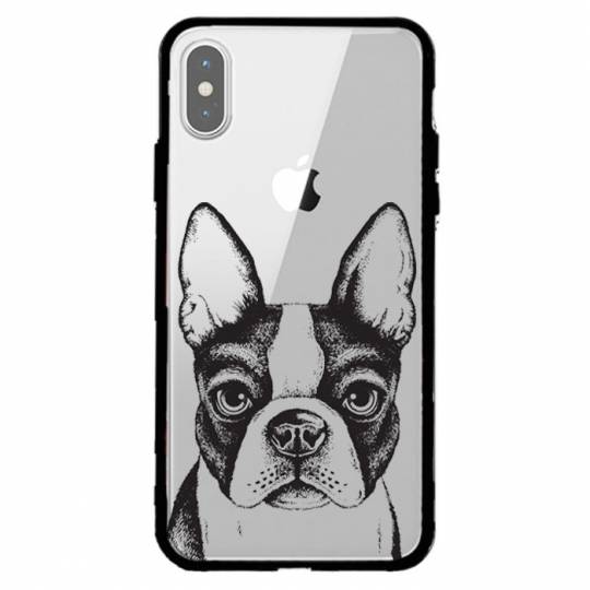 Coque transparente magnetique Apple Iphone X / XS Bull dog