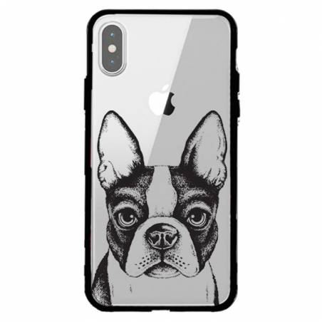 Coque transparente magnetique Apple Iphone X / XS Bull dog