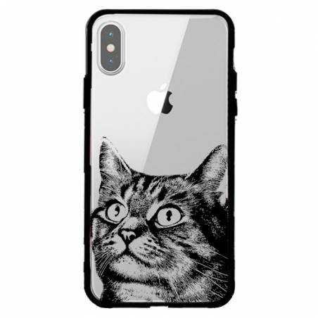 Coque transparente magnetique Apple Iphone X / XS Chaton