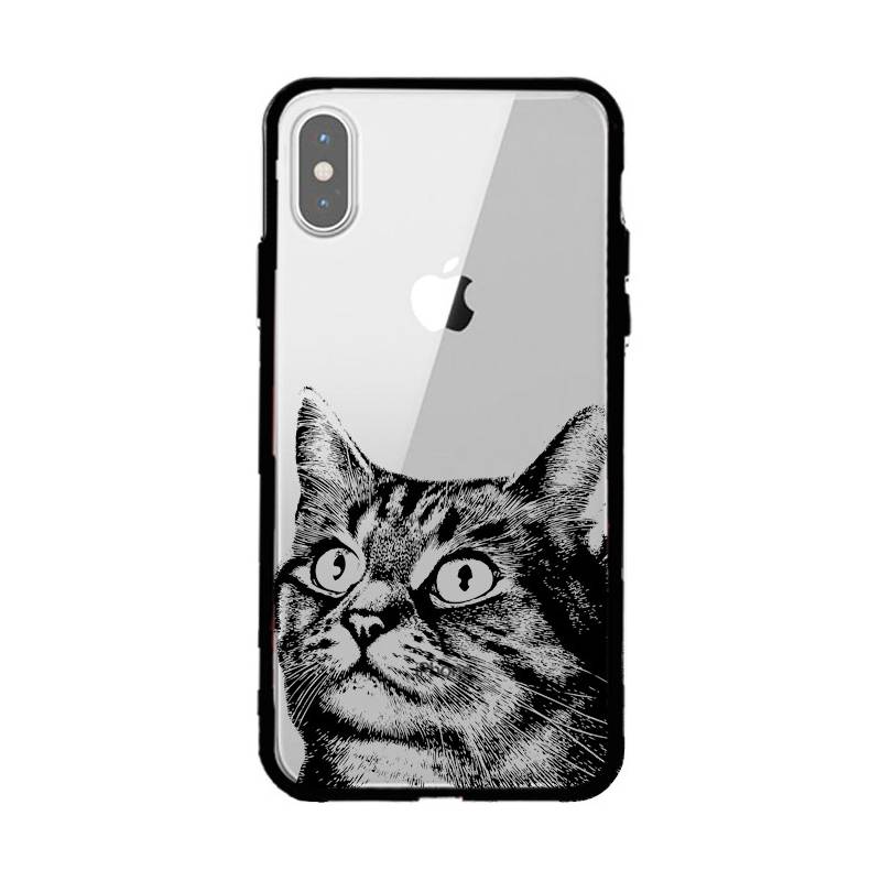 Coque transparente magnetique Apple Iphone X / XS Chaton