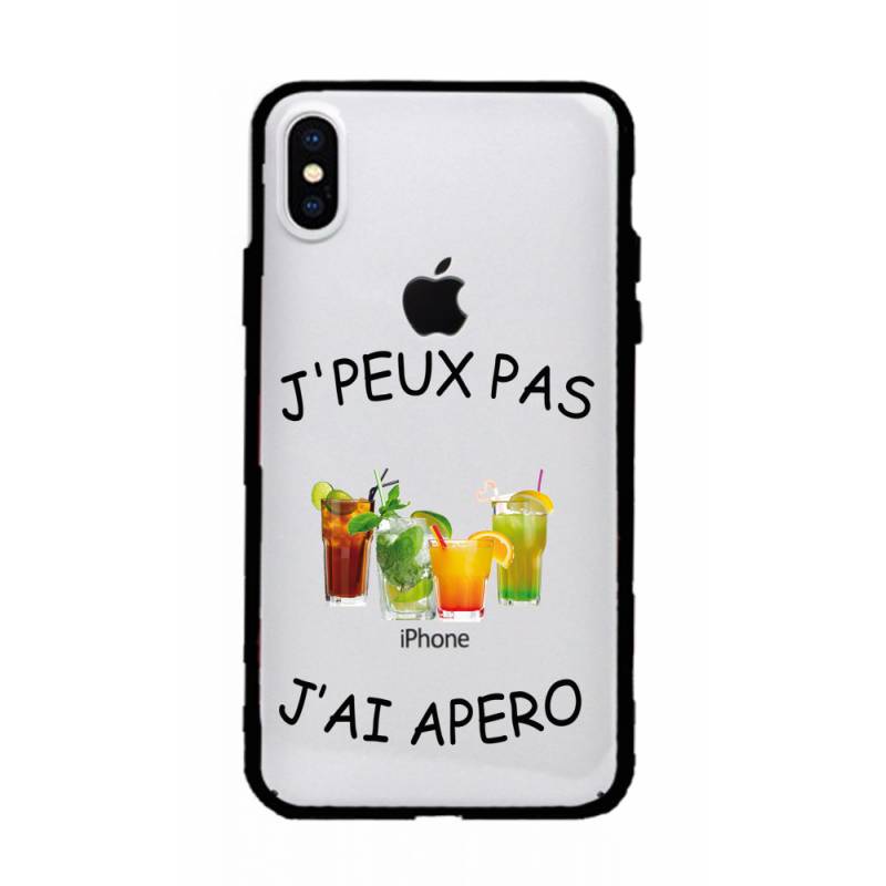 Coque transparente magnetique Apple Iphone X / XS jpeux pas jai apero
