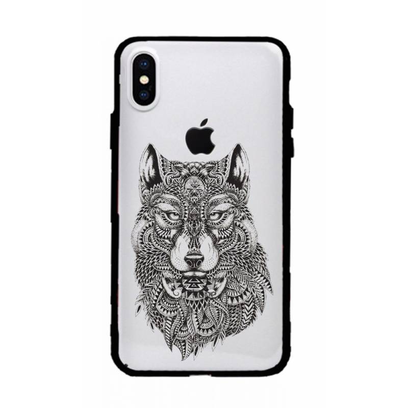 Coque transparente magnetique Apple Iphone X / XS loup
