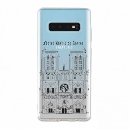 Coque transparente Samsung Galaxy S10 Plus Notre Dame Paris