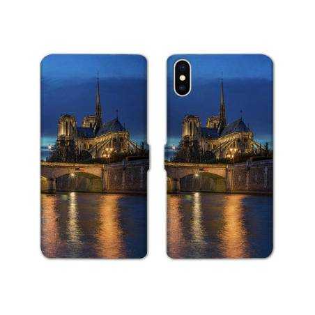 RV Housse cuir portefeuille Iphone X / XS Monument