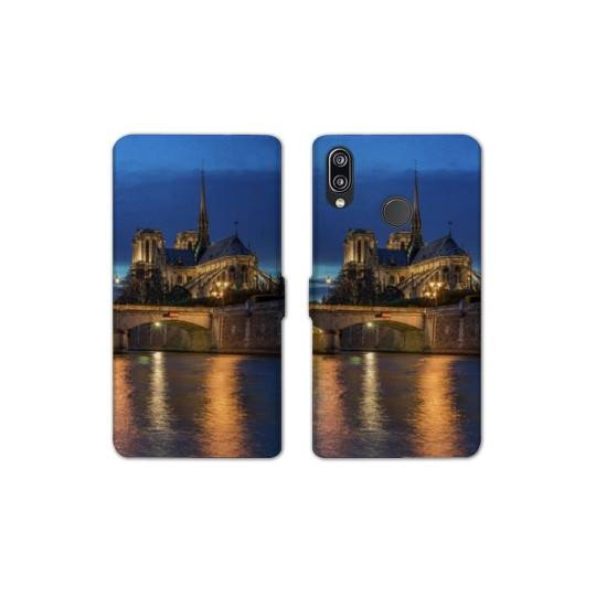 RV Housse cuir portefeuille Huawei P30 LITE Monument