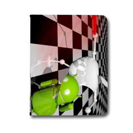 Housse portefeuille Samsung Galaxy TAB A (2018) - T590 apple vs android