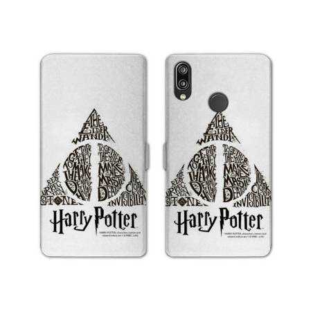 RV Housse cuir portefeuille Samsung Galaxy A40 WB License harry potter pattern