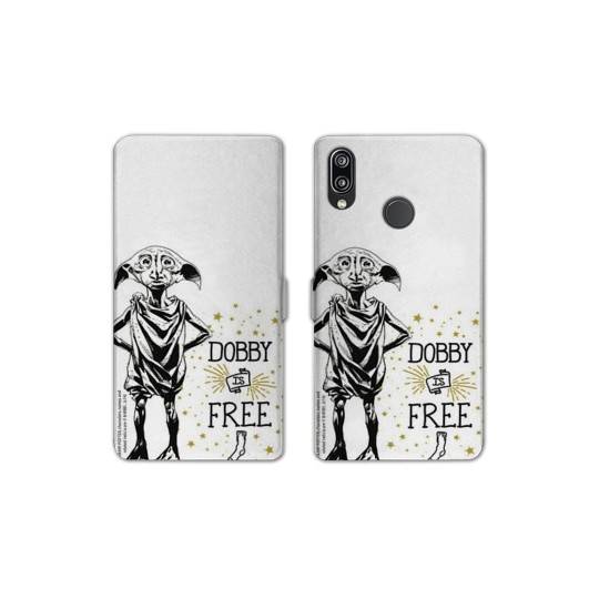 RV Housse cuir portefeuille Samsung Galaxy A40 WB License harry potter dobby