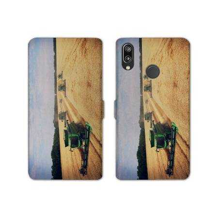 RV Housse cuir portefeuille Samsung Galaxy A40 Agriculture