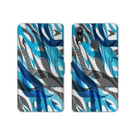 RV Housse cuir portefeuille Samsung Galaxy A40 Etnic abstrait