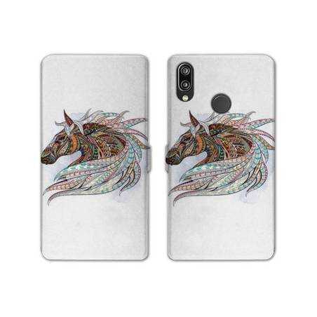 RV Housse cuir portefeuille Samsung Galaxy A40 Animaux Ethniques