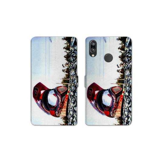 RV Housse cuir portefeuille Samsung Galaxy A40 Moto