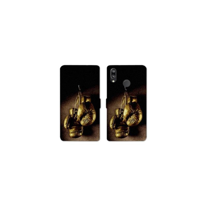 RV Housse cuir portefeuille Samsung Galaxy A40 Sport Combat