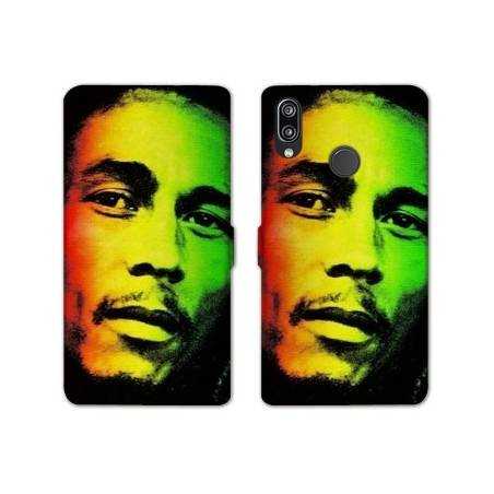RV Housse cuir portefeuille Samsung Galaxy A40 Bob Marley