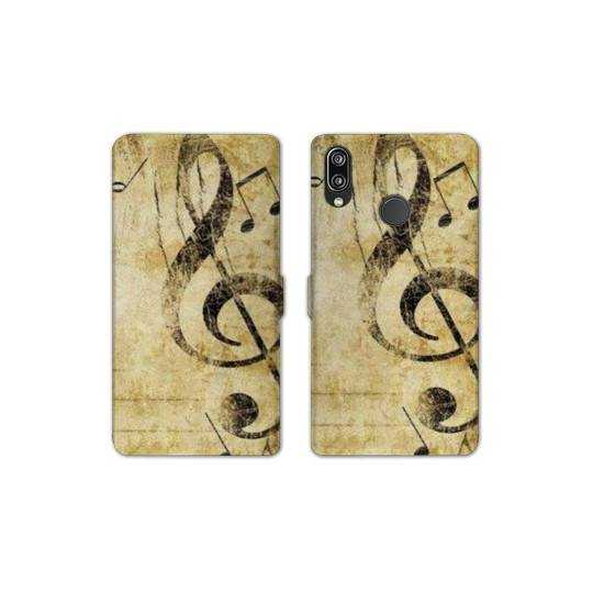 RV Housse cuir portefeuille Samsung Galaxy A40 Musique