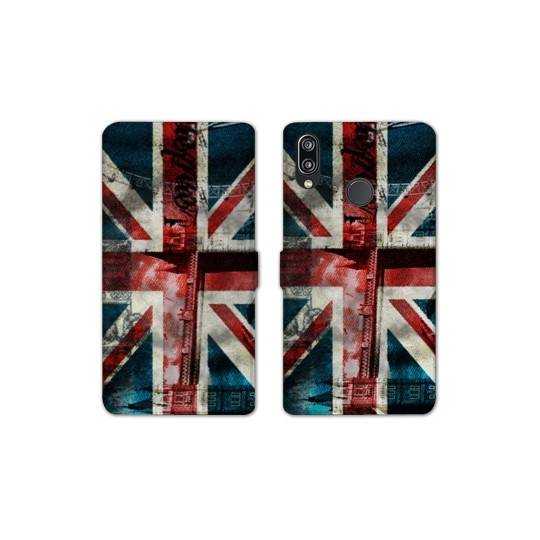 RV Housse cuir portefeuille Samsung Galaxy A40 Angleterre