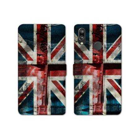 RV Housse cuir portefeuille Samsung Galaxy A40 Angleterre