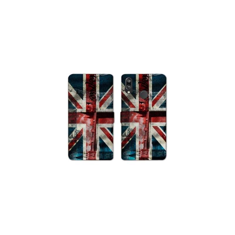 RV Housse cuir portefeuille Samsung Galaxy A40 Angleterre