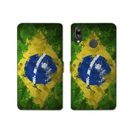 RV Housse cuir portefeuille Samsung Galaxy A40 Bresil