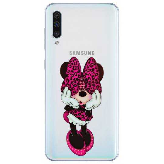 Coque transparente Samsung Galaxy A50 noeud papillon