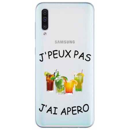 Coque transparente Samsung Galaxy A50 jpeux pas jai apero