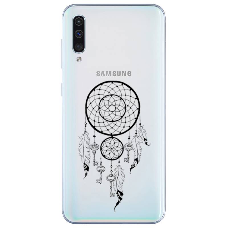 Coque transparente Samsung Galaxy A50 feminine attrape reve cle
