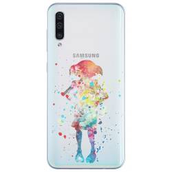 Coque transparente Samsung Galaxy A50 Dobby colore