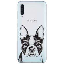 Coque transparente Samsung Galaxy A50 Bull dog