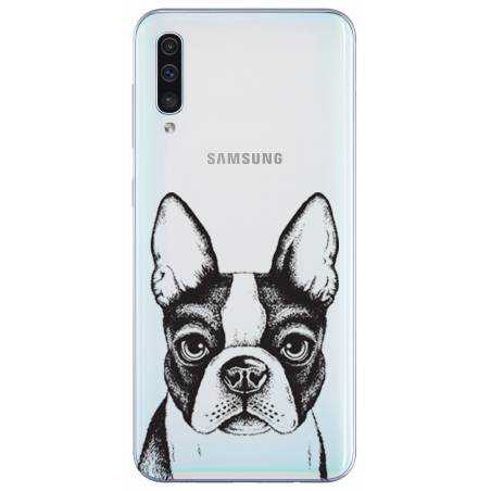 Coque transparente Samsung Galaxy A50 Bull dog