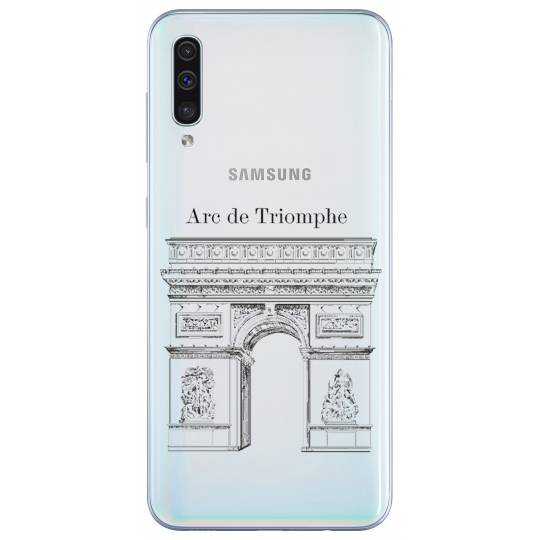 Coque transparente Samsung Galaxy A50 Arc triomphe
