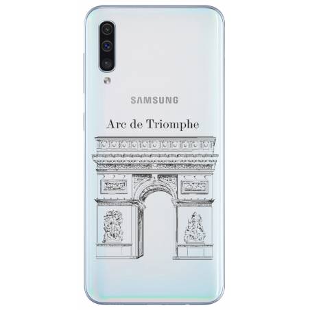 Coque transparente Samsung Galaxy A50 Arc triomphe