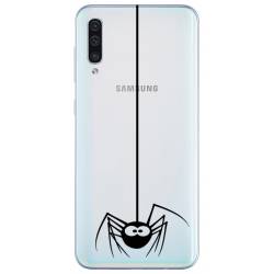 Coque transparente Samsung Galaxy A50 Araignee