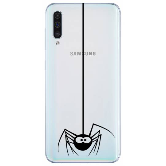 Coque transparente Samsung Galaxy A50 Araignee