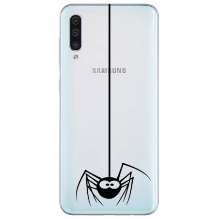 Coque transparente Samsung Galaxy A50 Araignee