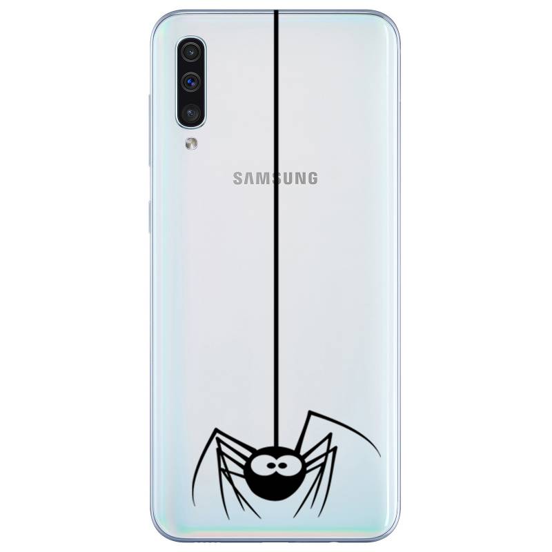Coque transparente Samsung Galaxy A50 Araignee