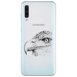Coque transparente Samsung Galaxy A50 aigle