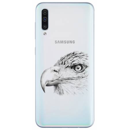 Coque transparente Samsung Galaxy A50 aigle