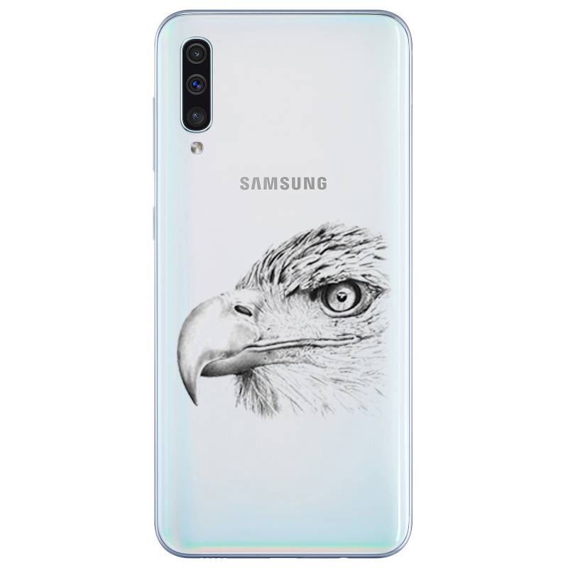 Coque transparente Samsung Galaxy A50 aigle