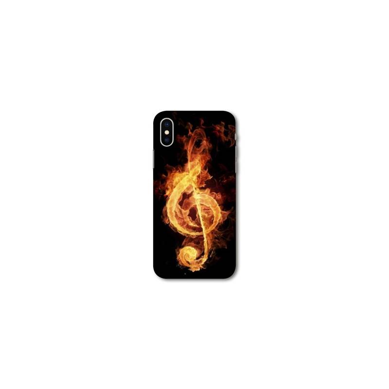 Coque Samsung Galaxy A10 Musique clé sol feu N