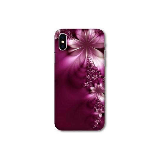 Coque Samsung Galaxy A10 fleur violette montante