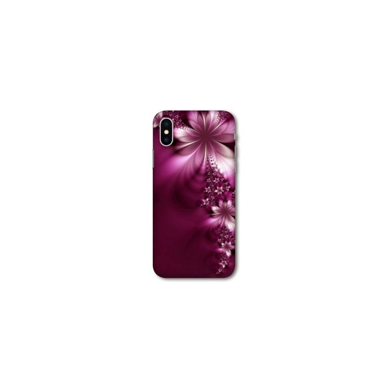Coque Samsung Galaxy A10 fleur violette montante