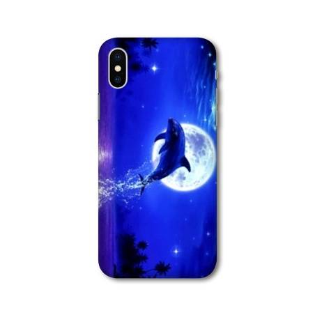 Coque Samsung Galaxy A10 Dauphin lune