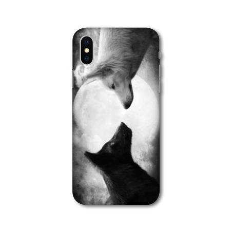 Coque Samsung Galaxy A10 Loup Duo