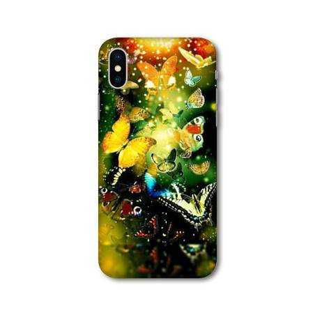 Coque Samsung Galaxy A10 papillons papillon jaune