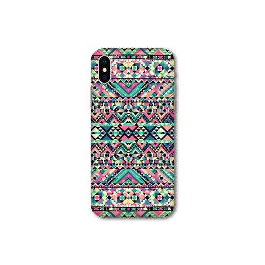 Coque Samsung Galaxy A10 motifs Aztec azteque rose